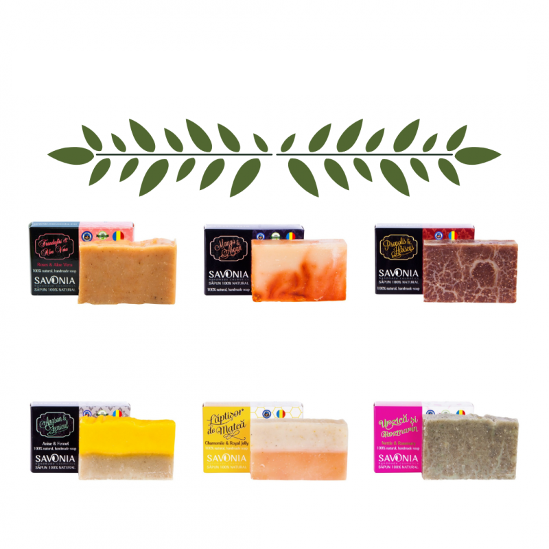 natural beauty soap collection of 6