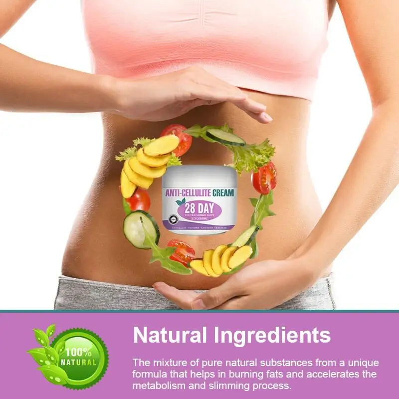 Anti-cellulite cream with natural ingredients